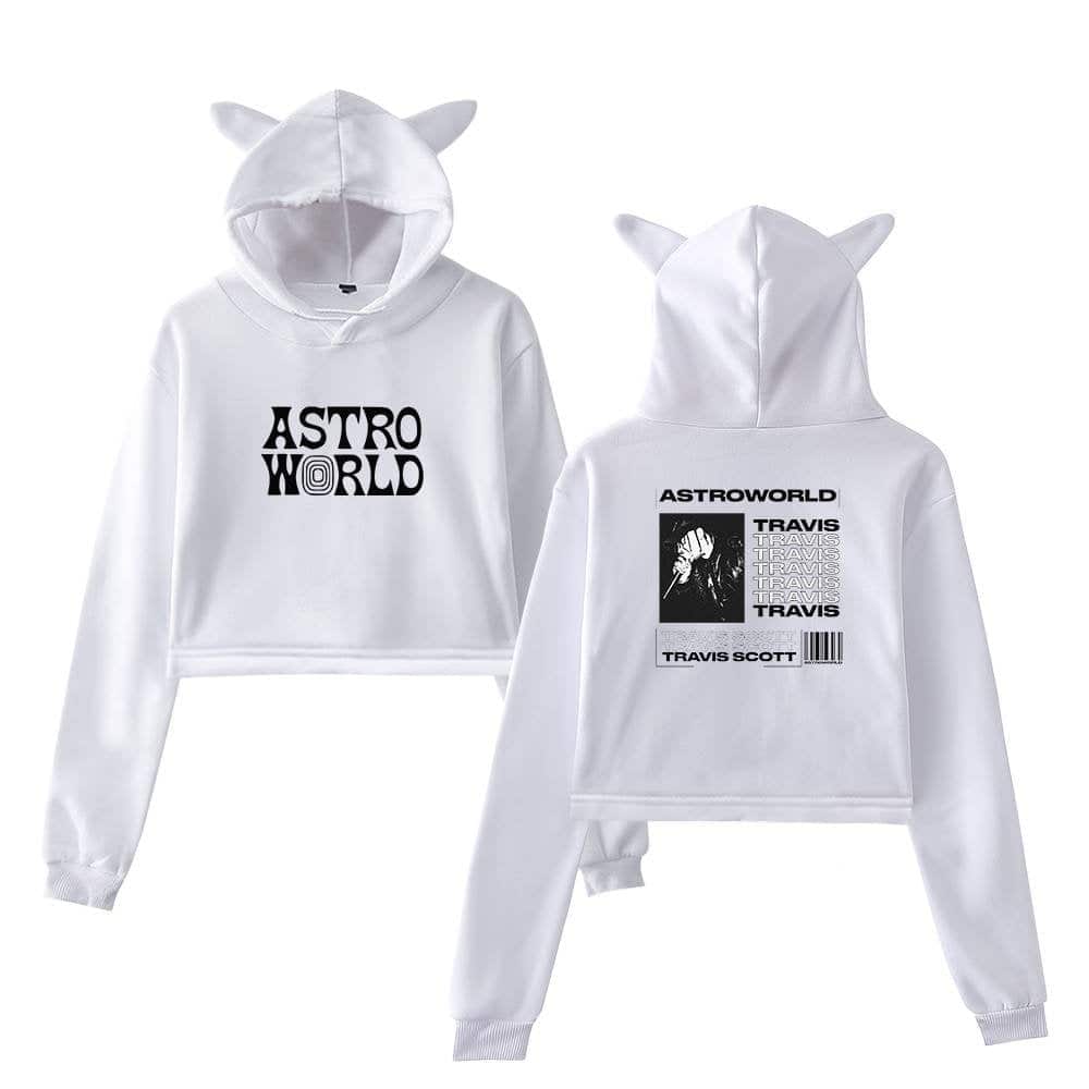 Travis Scott Cropped Hoodie #2 + Gift - Image 2