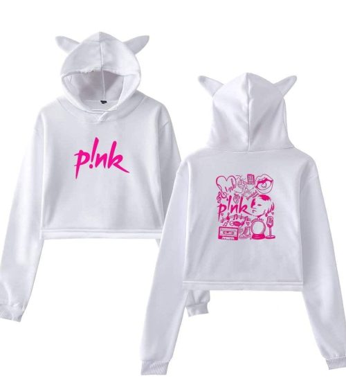 Pink Cropped Hoodie #1 + Gift