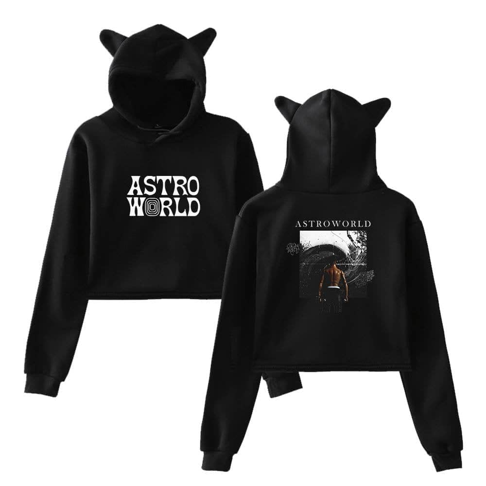 Travis Scott Cropped Hoodie #3 - Image 2