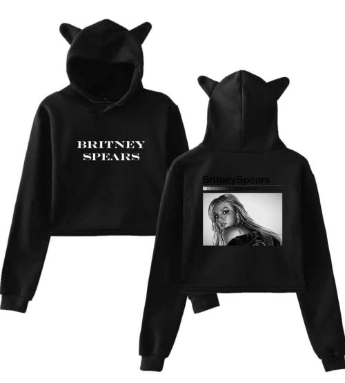 Britney Spears Cropped Hoodie #2