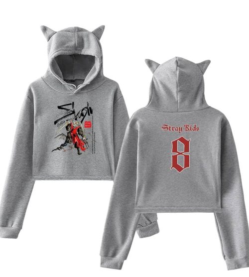 Stray Kids Dominate World Tour Cropped Hoodie #3