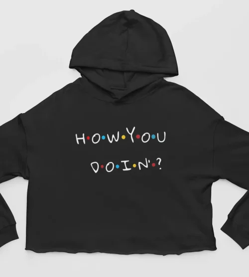 Tv Friends Cropped Hoodie #25 How you doin by Joey