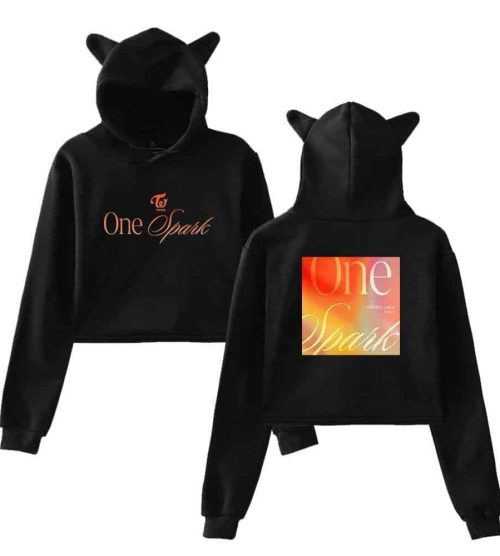 Twice One Spark Cropped Hoodie #1