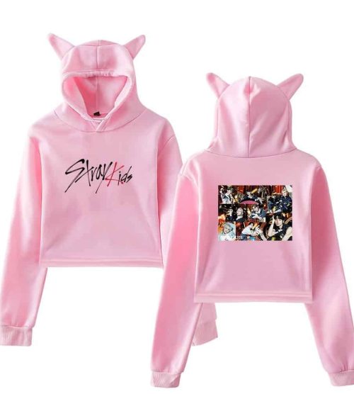 Stray Kids Circus Cropped Hoodie #3