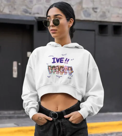 IVE Cropped Hoodie #5