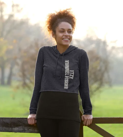 Itzy Tunnel Vision Cropped Hoodie #1